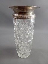 ALTE Blumenvase Kristall Glas