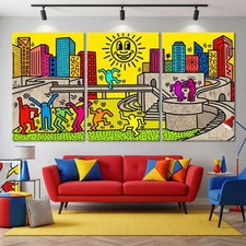 Keith Haring Dancing Men.  XXL