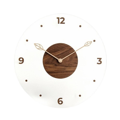 Wanduhr mit walnussholz - wanduhr,