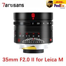 7artisans 35mm F2.0 II Manual Focus Lens for Leica M-Mount  M9 M240 M10R Cameras