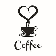 Coffee cup decals removable - coffee,