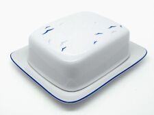 Königl.pr.Tettau Worpswede Rügen Butterdose Butterplatte mit Deckel Porzellan
