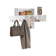 B-Waren Wandgarderobe mit 5 Fächern und 4 Haken Flurgarderobe FHK17-W-bwaren