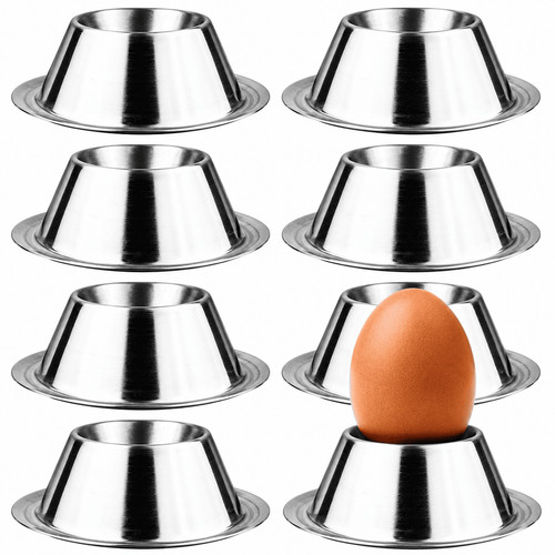 Eierbecher set edelstahl - 8,