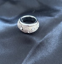 DKNY Ring gold Strasssteine DKNY Logo, Edelstahl, Gr. 52/16,5 cm