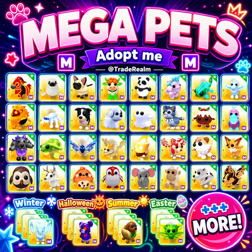 Adopt pets mega neon - adopt, me