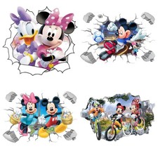 Mickey Mouse Cartoon Wand Sticker Für Kinder Kreative Dekoration Minnie Mickey