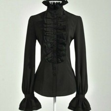 Damen Ruffles Bluse Shirt