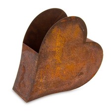Edelrost Herz zum Bepflanzen Gartendeko Vintage Metallherz für Innen und außen