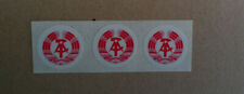 DDR Klebemarken Techn.Überprüfung 3x rot Nummernschild Kennzeichen Auto Motorrad