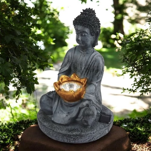 Solar buddha deko garten - deko,