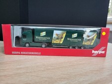Herpa 152976 1:87 Mercedes Benz Actros Jumboplanen Sattelzug Wernesgrüner *OVP*