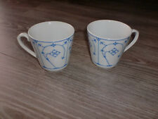 DOMESTIC® - 2 Kaffee / Teetassen -Porzellan -  Indisch Blau - TOP Zustand