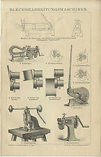 Blechbearbeitungsmaschinen Kreisschere Walzen Hebelschere Presse Brockhaus 0353
