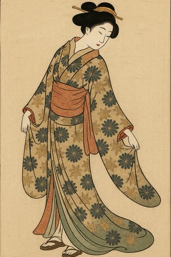 Frau kimono dame - frau, asien