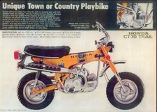 1972 HONDA CT-70 TRAIL England Prospekt Nachdruck REPRINT