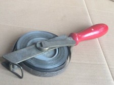 Altes BMI Messing Maßband Messband mit Holzgriff 20 m * 