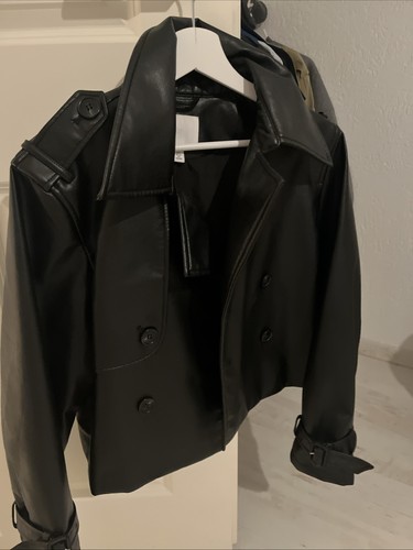 Lederimitat jacke schwarz s - lederimitat,