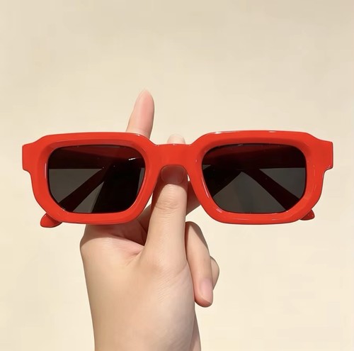 Retro y2k sonnenbrille - retro, rot