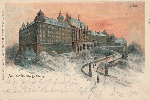 Altenburg schloss 1900 - altenburg,