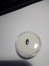 1 echter navette facet dark blue Saphire mitternachtsblaue Saphire ca.3,6x7,3 mm