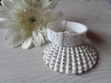 Handgelenk Messarmband  Silikon weiß