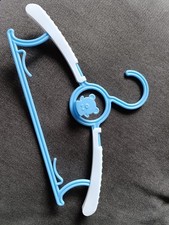 NEU 60 Stück Mitwachsende Kleiderbügel Kinder blau Bärchen-Haken Baby Fousenuk