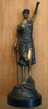 Bronze Justitia um 1900
