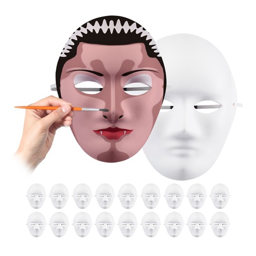 Maske weiß weiße pappmaske - weiß,