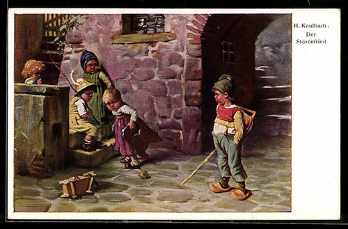 Künstler hermann kaulbach - künstler-ak,
