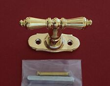 Messing Poliert Fenstergriff Fenster Griff Fensterolive Olive Gründerzeit F64P