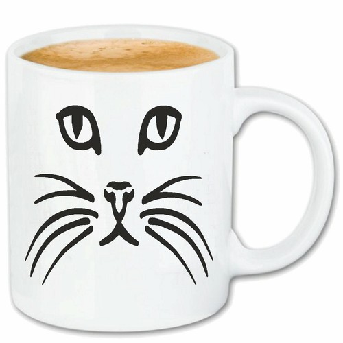 Kaffeetasse katzengesicht - kaffeetasse,