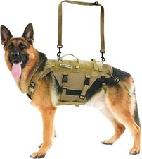 Hundegeschirr M taktisch Hebegeschirr mit Griffen Brustgeschirr atmungsaktiv 