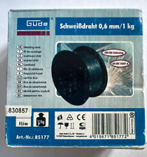 Güde Schweißdraht Schweissdraht 0.6 mm/1 kg für Schweißgerät Stahldraht Kupfer