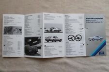 32B 710 Ford Motorsport RS Capri Zubehör Spoiler Fahrwerk Sitze Rad Prospekt