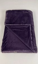 THOM by Thomas Rath warme Plüsch Wendedecke Fuchsfell Optik, 150x200 cm,Cassis