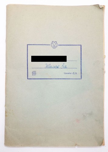 Altes schulheft mit oblaten - altes,