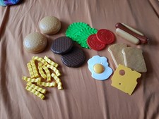 Dantoy Burger Hotdog Pommes Spiegelei Toast Set  Spiel-Essen Kinder Küche