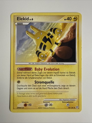 Pokémon karte elekid 130 - karte,