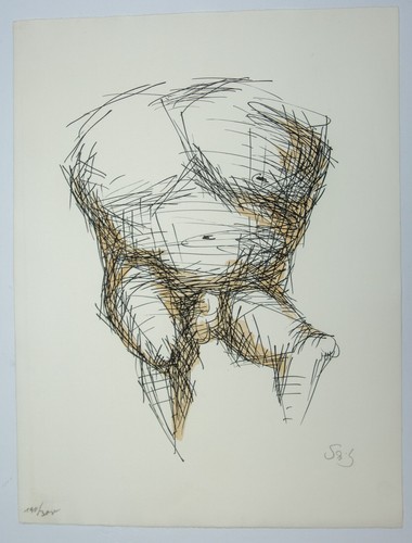 Gustav seitz farblithografie - gustav,