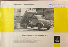 PROSPEKT MAGIRUS DEUTZ-TYP SIRIUS-K; 3,5-3,9TO; 85 PS   NR:W6/6210/220D-10-1.61C