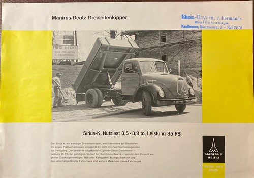 Prospekt magirus deutz - prospekt, deutz-typ