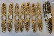 12 Stk Kronleuchter Verzierungen Empire Bronze 15cm 