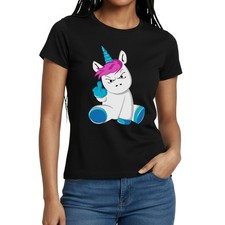 Einhorn Wütend Stinkefinger