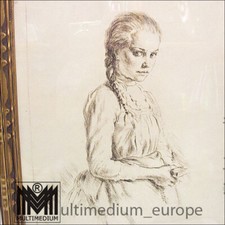 Art Nouveau Picture Girl with