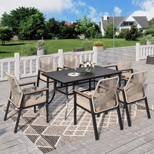 7er Set Poly Rattan