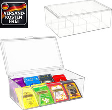Teebox mit 16 Fächern für