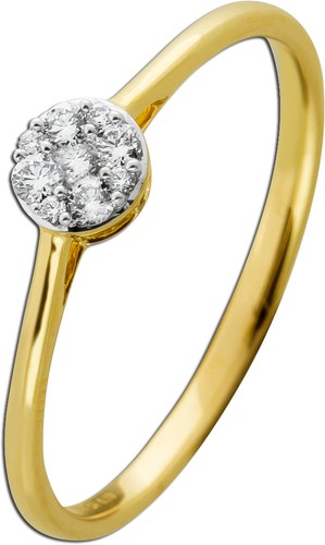 Brillantring gelbgold - brillantring,
