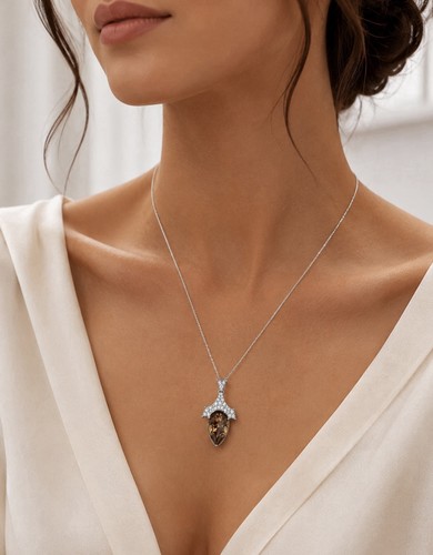 Elegante tropfen halskette mit - elegante,