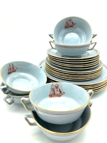 Spode trade winds - trade, red